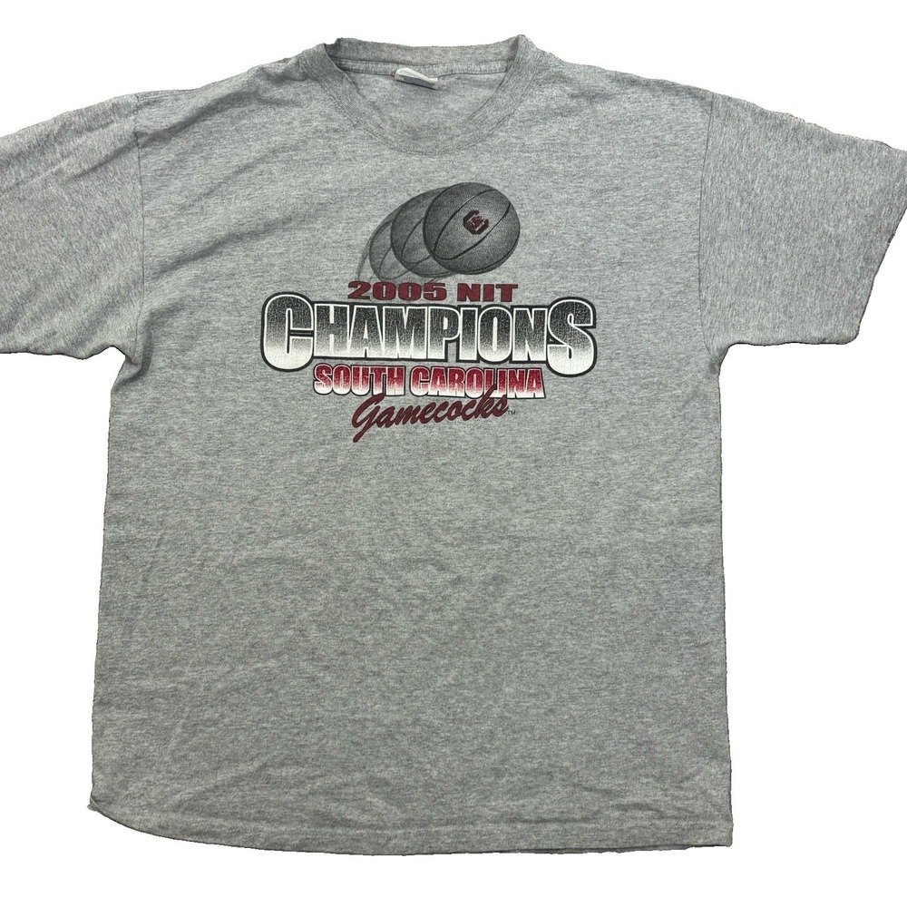 Vintage South Carolina Gamecocks 2005 NIT CHAMPIONSHIP T Shirt Y2K